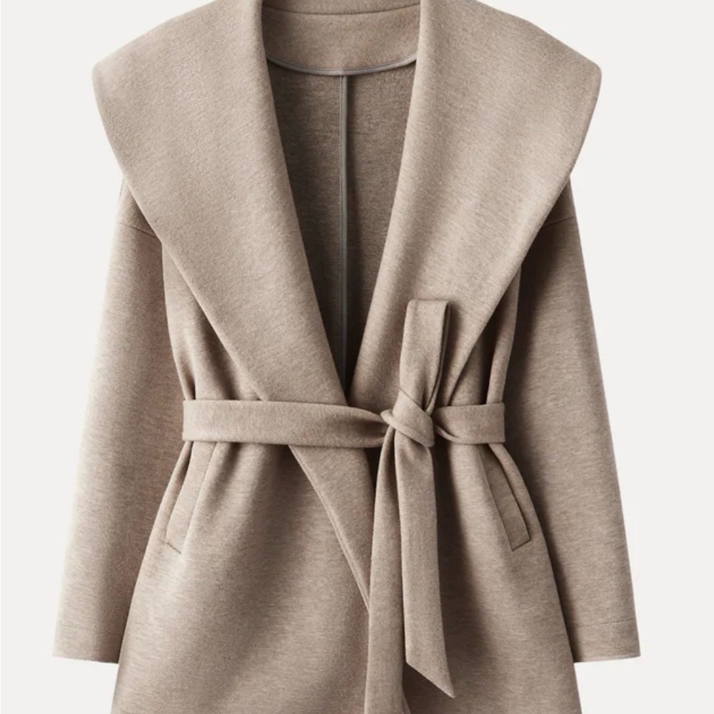 OGL Women's Taupe Jacket with Belt